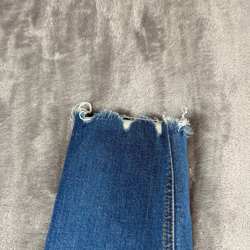 Rag & Bone Skinny Jeans Womens 24  Medium Blue Raw Hem Frayed Denim - Picture 8 of 16